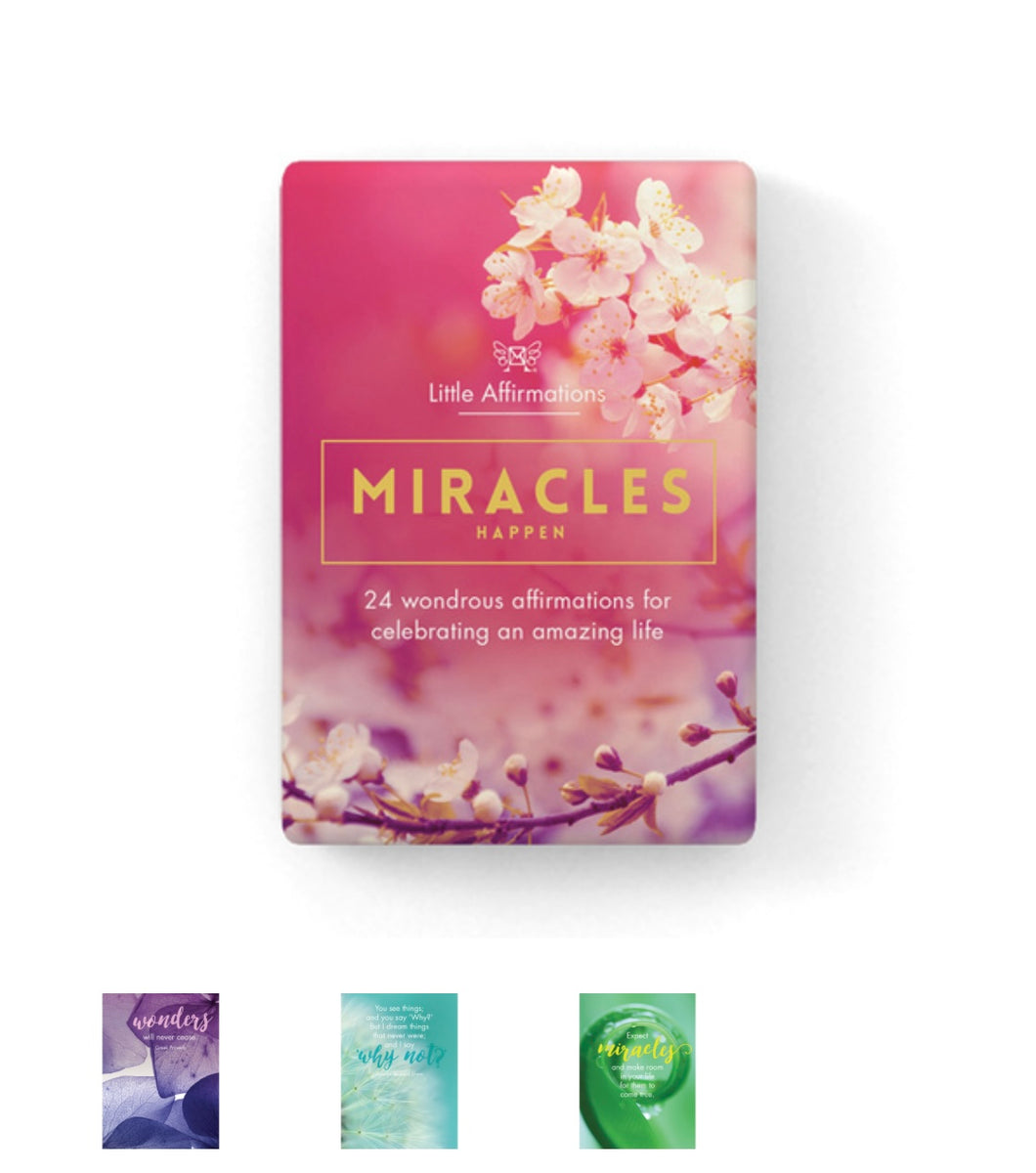 Miracles Affirmation Cards + Stand – Rainbow Runner Hamilton